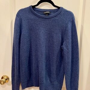 Express Mens Blue 100% Merino Wool.   Size M
